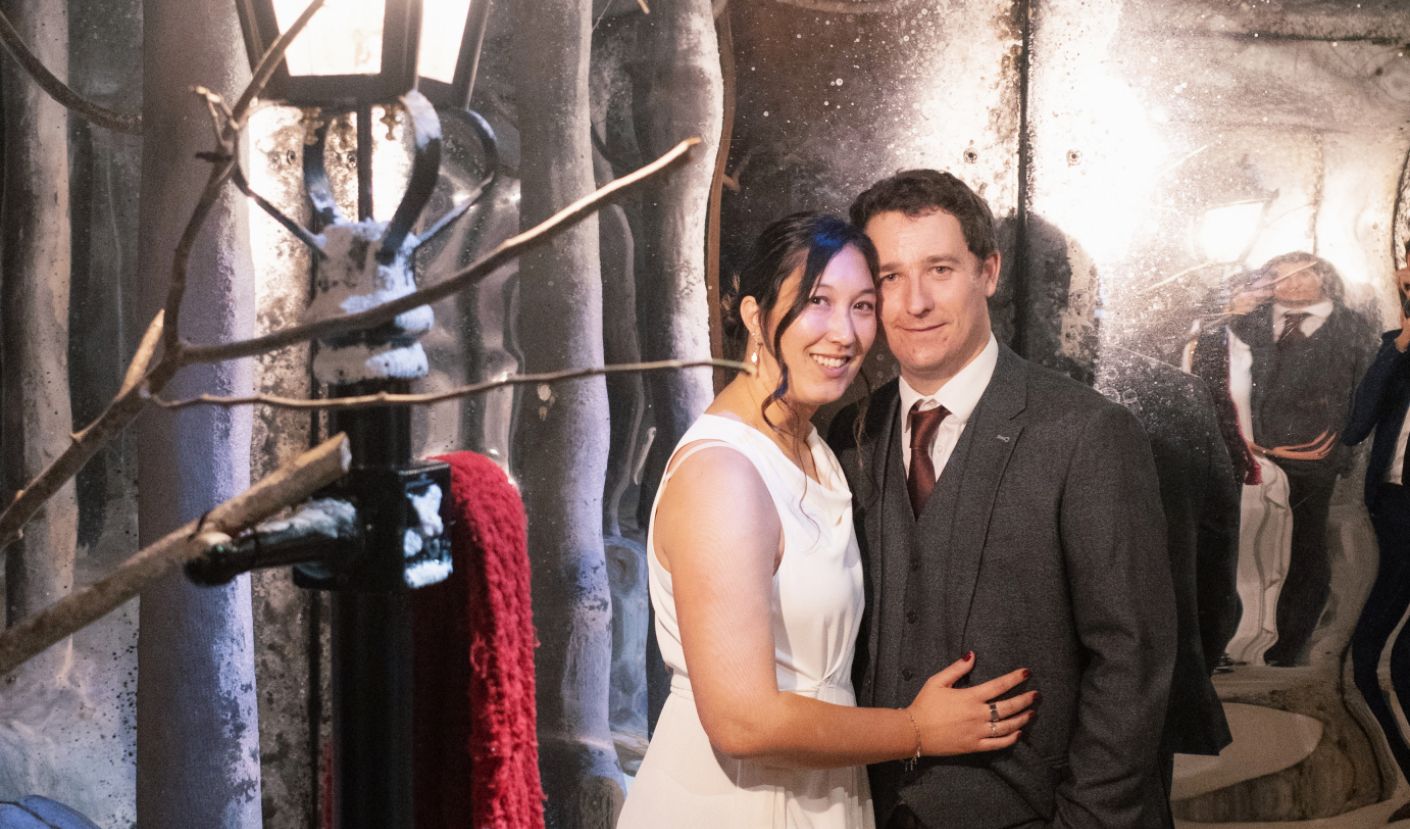 Wedding couple in Narnia